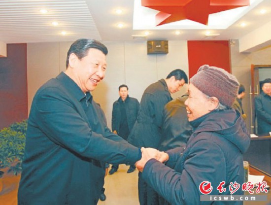 2011��3��20�գ� ϰ��ƽ����ɽ��ͬ�ϵ�Ա���н�̸��